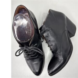 Jeffrey Campbell Ibiza Maxwell Boxxy heeled leather lace up ankle boots  9